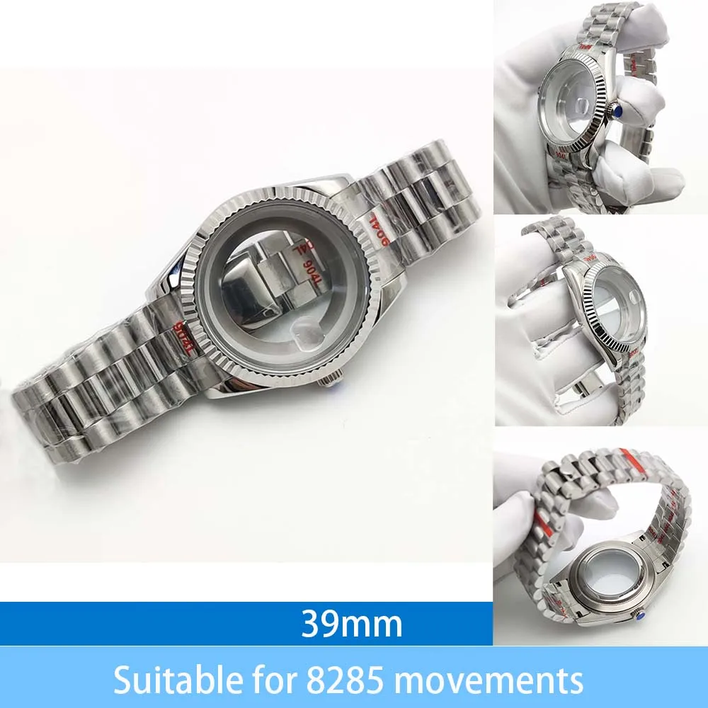 

39mm mechanical case is suitable for the 8285 movement and is equipped with a stainless steel strap and sapphire glass