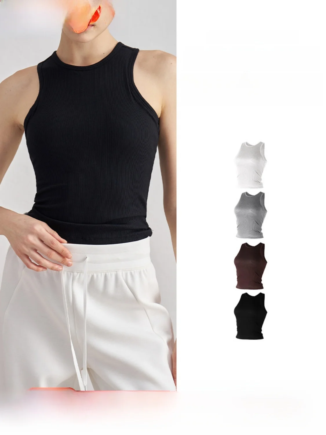 

Women's Sports Tank Top oulder Digging Breathable Qui Dry Yoga Svel Top Profional Pilates Training Fitn Wear