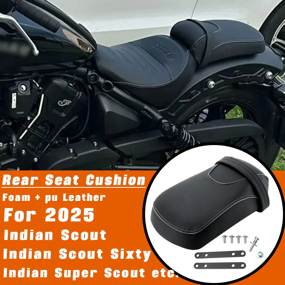 

Подушка для пассажирского сиденья мотоцикла для Indian Super Scout 2025, эргономичная подушка для заднего сиденья Indian Scout Sixty Bobber Limited