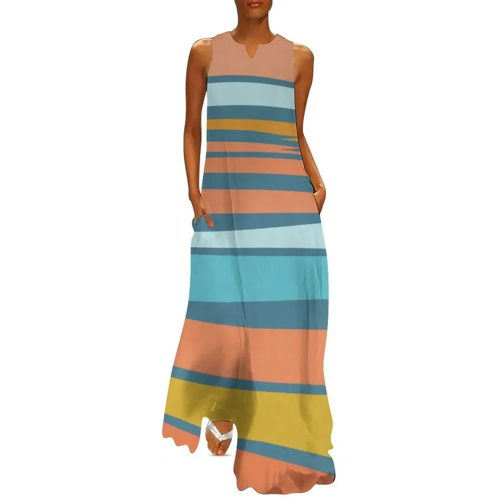

Abstract summer day landscape in London Long Dress Woman dresses party dresses women Dress