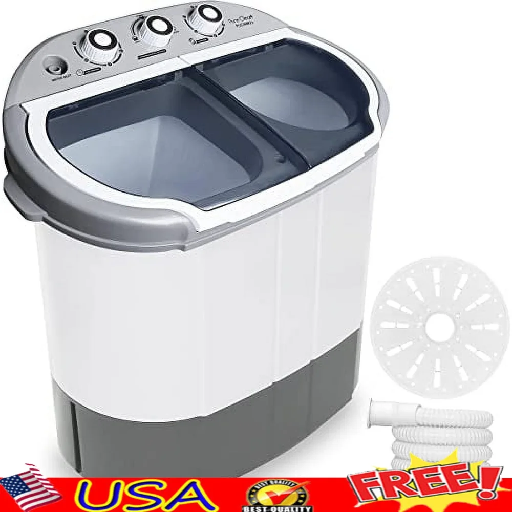 Compact 2 in 1 Portable Washer Dryer Combo Efficient Laundry Solution Top Loading Energy Saving Design Ideal Small Spaces