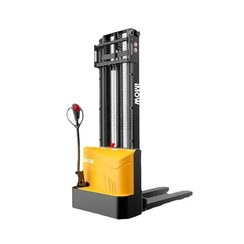Montacargas totalmente eléctrico de 1 a 2 toneladas, camión apilador EP para manipulación y elevación, camión apilador automático puro.