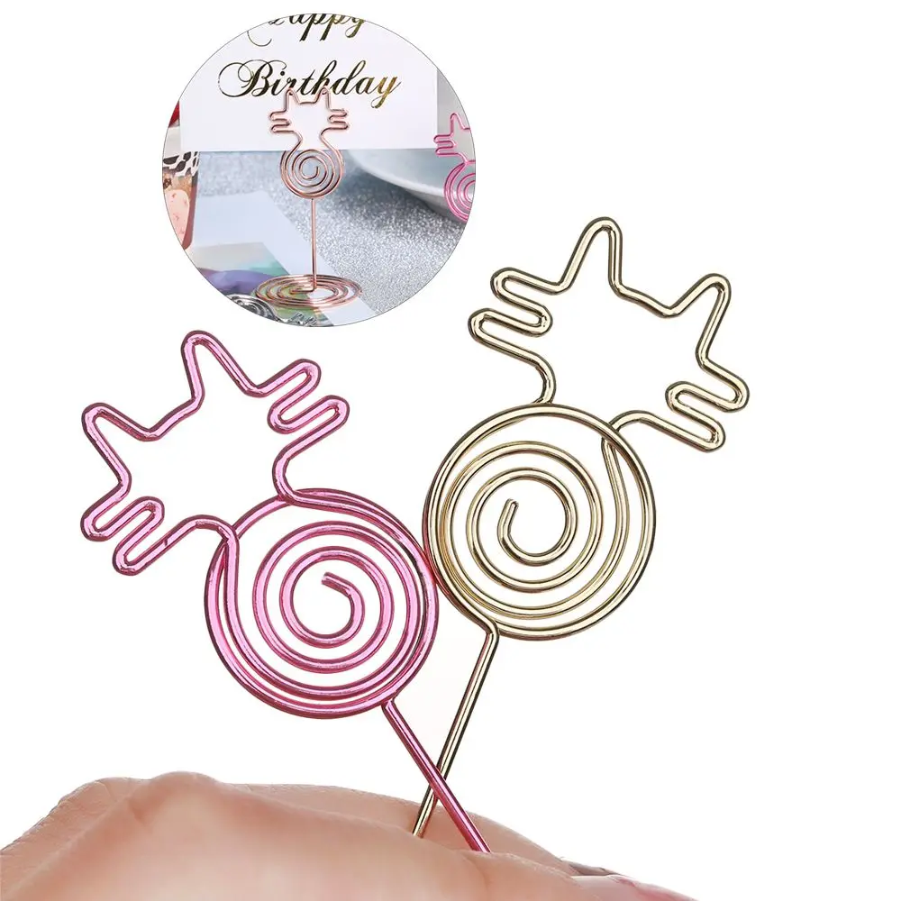 Cute Cat Shape Clips Decoration Place Card Cute Wedding And Party Supplies Business Card Holder