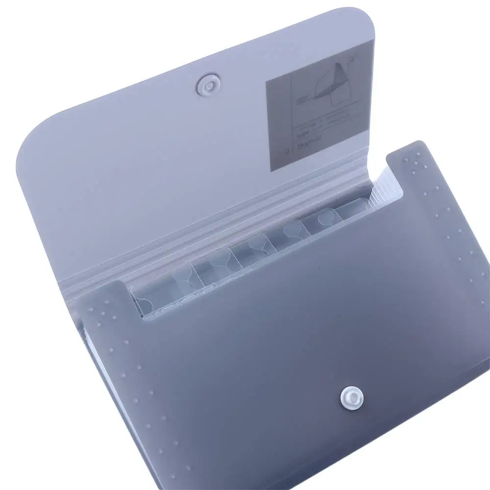 A6 크기 종이 홀더 파일링 박스 지폐 폴더 13 포켓 문서 정리 파일 폴더 영수증 파일 확장 지갑 분류