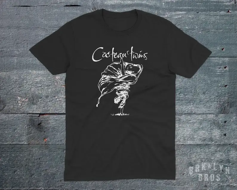 

Cocteau Twins Tshirt, Alternative Rock Band Black Unisex T-Shirt, Lullabies Vintage Art Print.