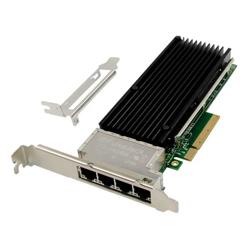

4 Port PCIE X8 10Gigabit Server Network Card PCIe RJ45 10GbE Ethernet Port Network Card Chip XL710 10G 100/1000/10000Mbps