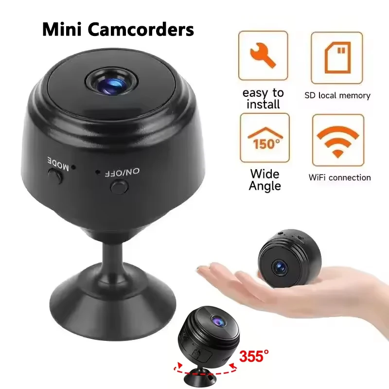 A9 mini câmera hd 720p inteligente de segurança em casa ip wifi câmera monitor câmera remota móvel aplicação remota