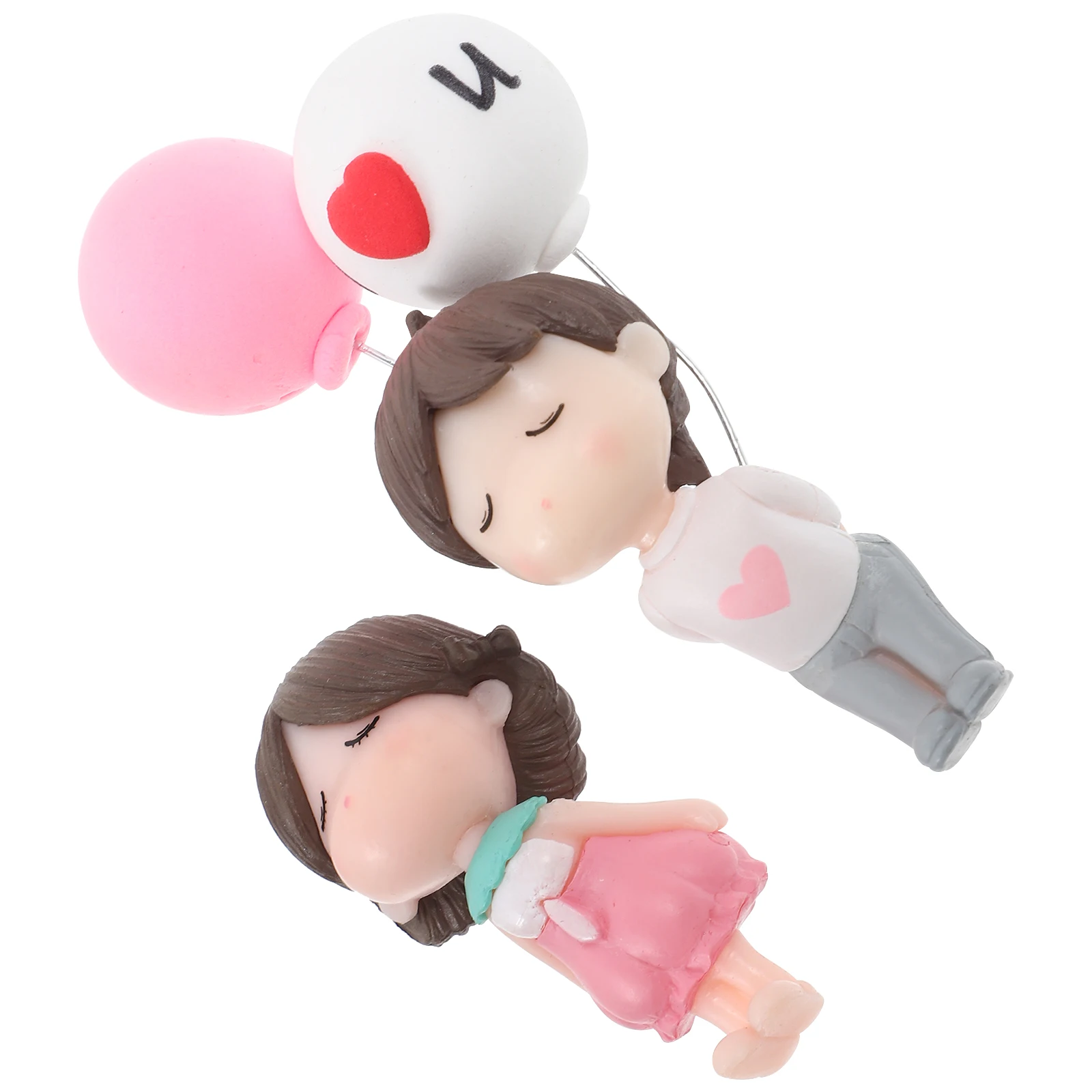 

1Set Car Decoration Couple Statue Romantic Aesthetic Interior Accessory Center Console Ornament Car Dashboard Ornament