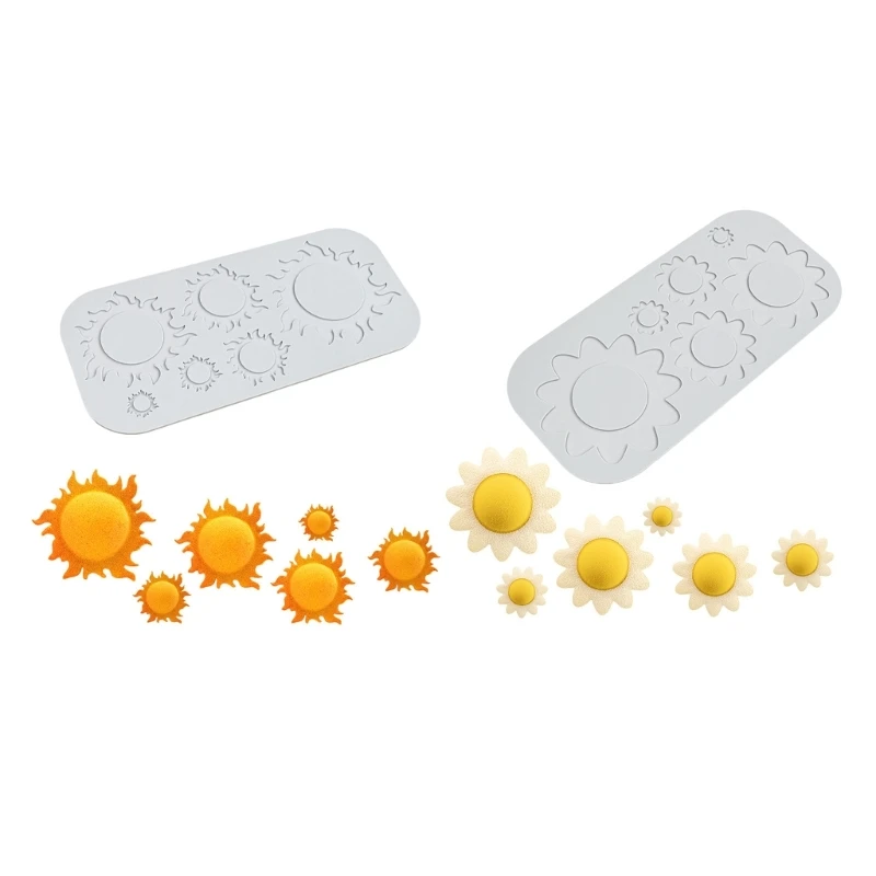 

Cake Decorating Tool Silicone Fondants Lace Pad Sun/Sunflowers Chocolate Silicone Molds Lace Mats for Cake Decorating