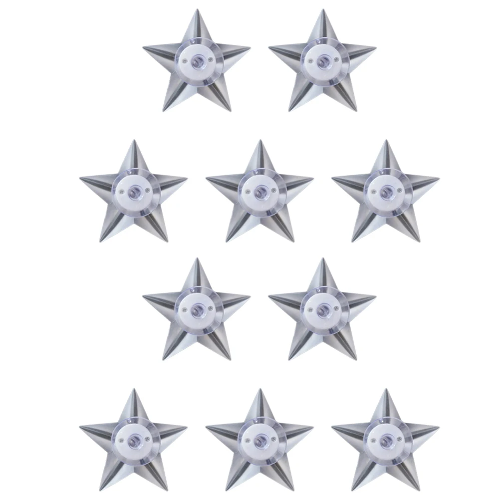 10 قطعة Led الخماسية نجمة ضوء الليل اللون تغيير لغرفة نوم الحضانة ديكور نجمة على شكل مصباح الإضاءة المحيطة #2