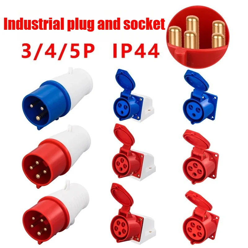 

Адаптер-разъем для подключения к сети 16А (3-контактный, 4-контактный, 5-контактный) для автофургонов, прицепов, кемперов, автодомов, для кемпинга и использования на открытом воздухе