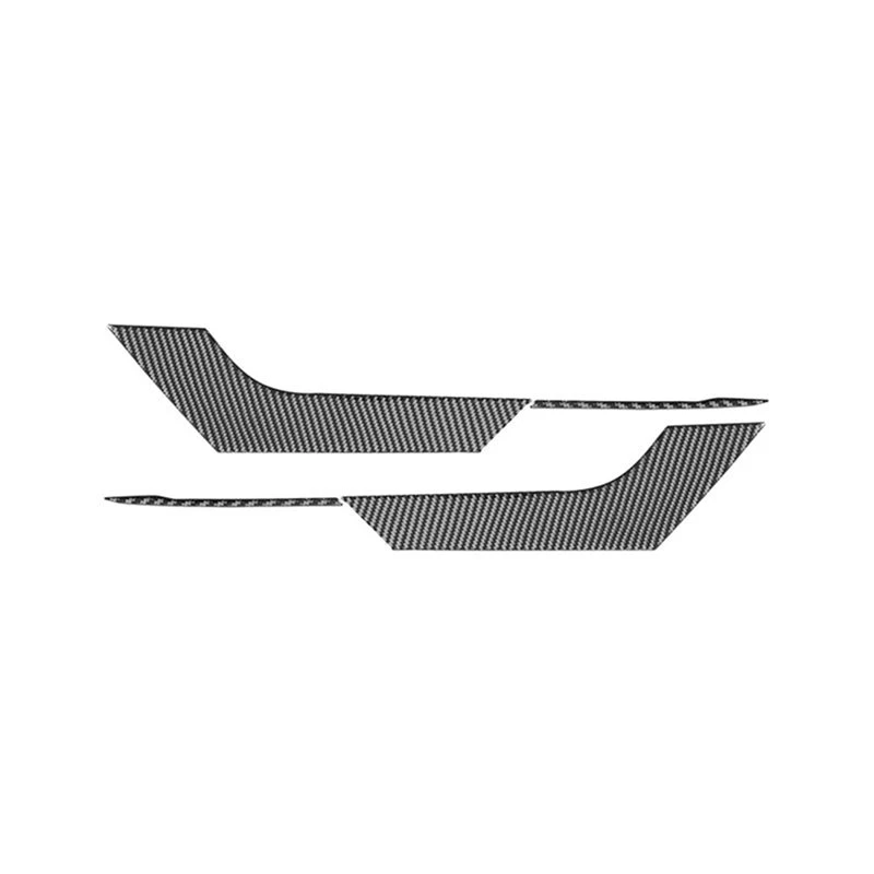 A67K-For Jaguar F-Type 2013-2022 Carbon Fiber Decorative Sticker Car Door Anti-Kick Panel Interior Accessories