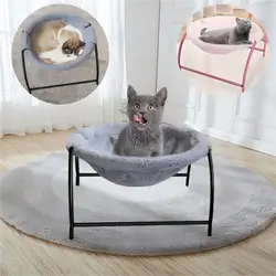 따뜻한 고양이 원형 침대, 겨울 프리 스탠딩 애완 동물 수면 매트리스, 탈착식 세탁 가능, 실내 야외 범용 고양이 침대