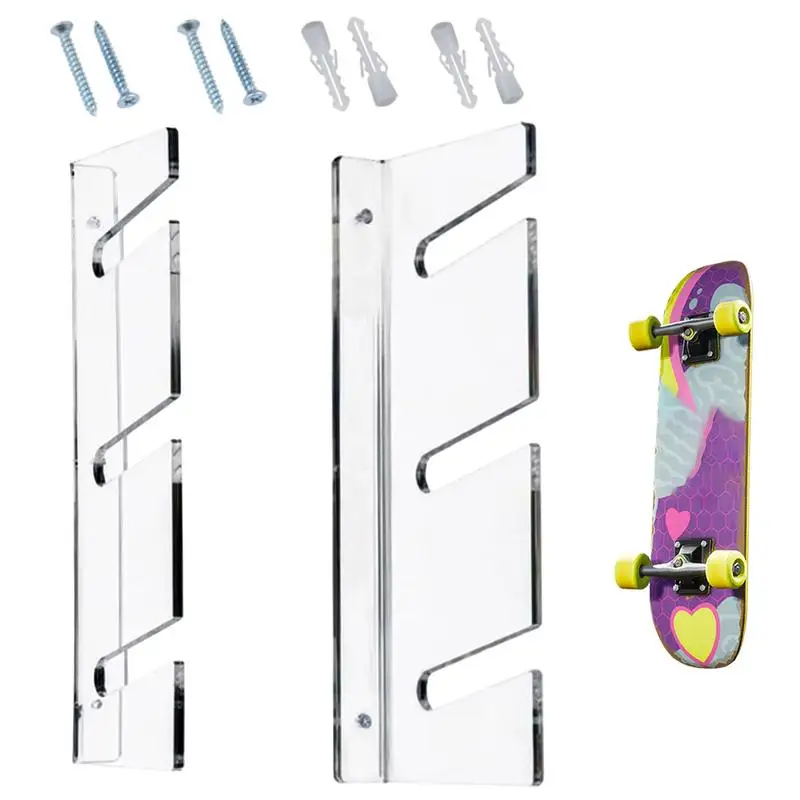 Snowboard Storage Holder Acrylic Snowboard Storage Rack Home Organize Holder Gym Equipment Storage Rack 3-Tiers Acrylic