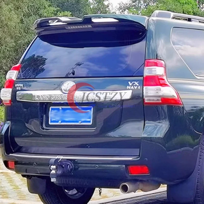

Auto Part ABS Plastic Black White Color Rear Trunk Boot Wing Spoiler For Toyota Cruiser Prado FJ150 FJ 150 2010-2018
