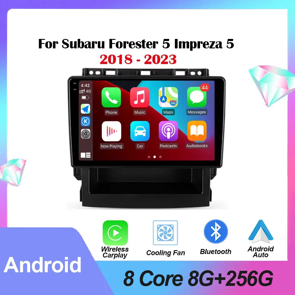 

For Subaru Forester 5 Impreza 5 2018 - 2023 Car Radio Multimedia Video Player GPS Navigation stereo Android Auto No 2din DVD