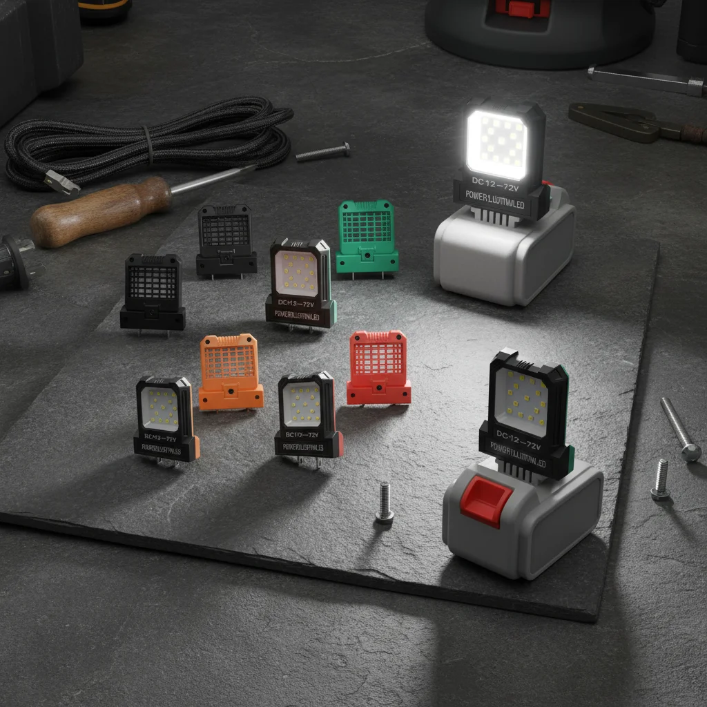 14W LED Working Light Camping Lantern Mini Pocket Work Light Inspection For 12-72V Battery Mini Flashlight Power Tools