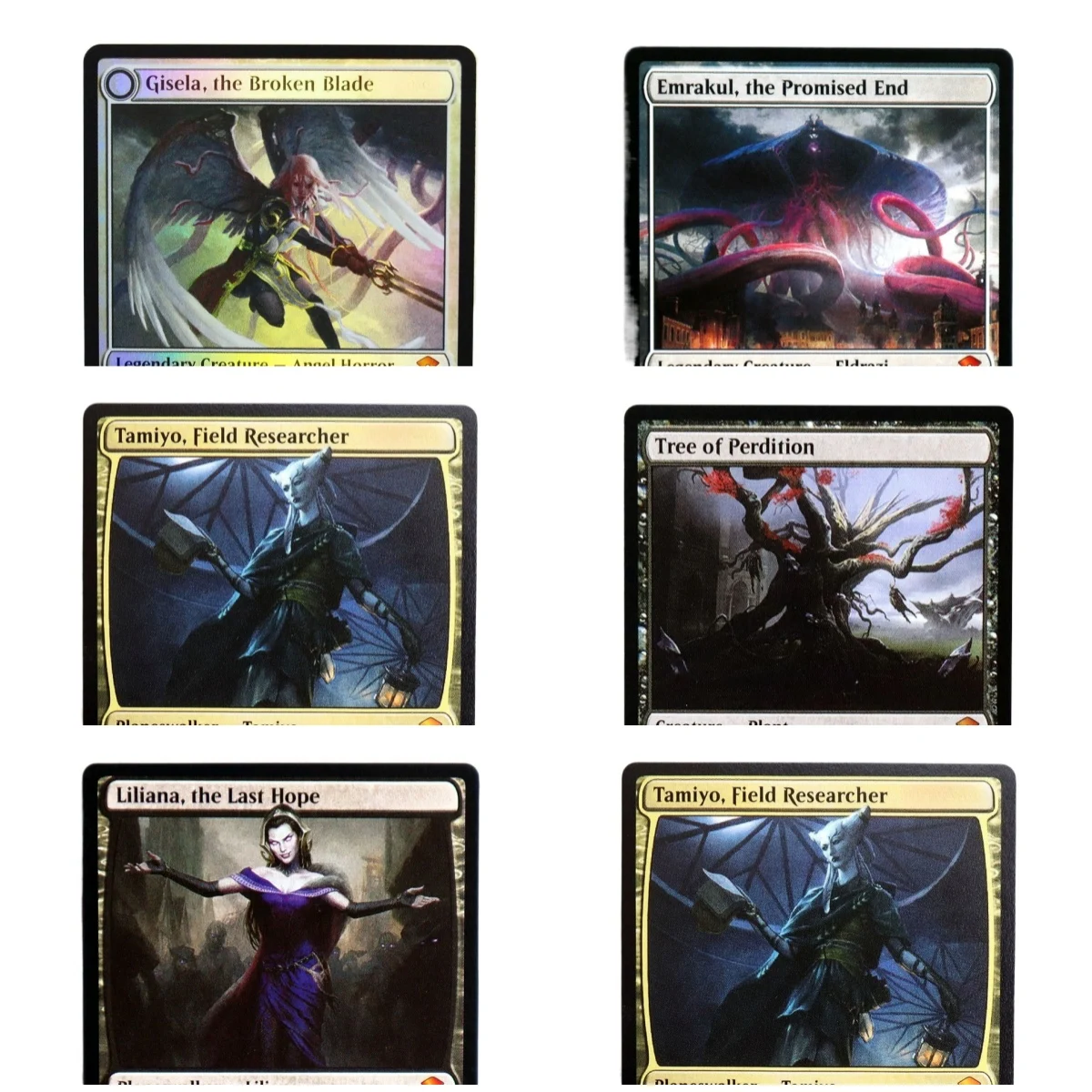 EMN (شجرة Perdition/Gisela/lilia) Holo/ Foil TCG بطاقات الوكيل السحرية لوحة تجميع عالية الجودة أوراق تجداول الألعاب