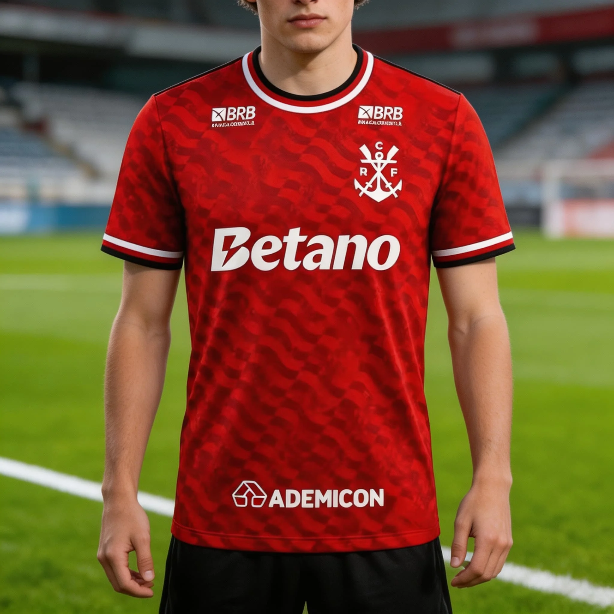 Neues Flamengo 3D Fußballtrikot, Modisches Atmungsaktives Damen-T-Shirt, Unisex-T-Shirt, Kurzarm, Schnelltrocknend, Herren-T-Shirt – Detail 3