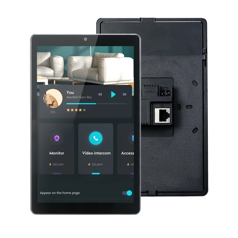 Sunworld YC-SM08P Home Automation 8 Inch Smart Home IPS Central Control Touch Panel POE Tablet With RS485