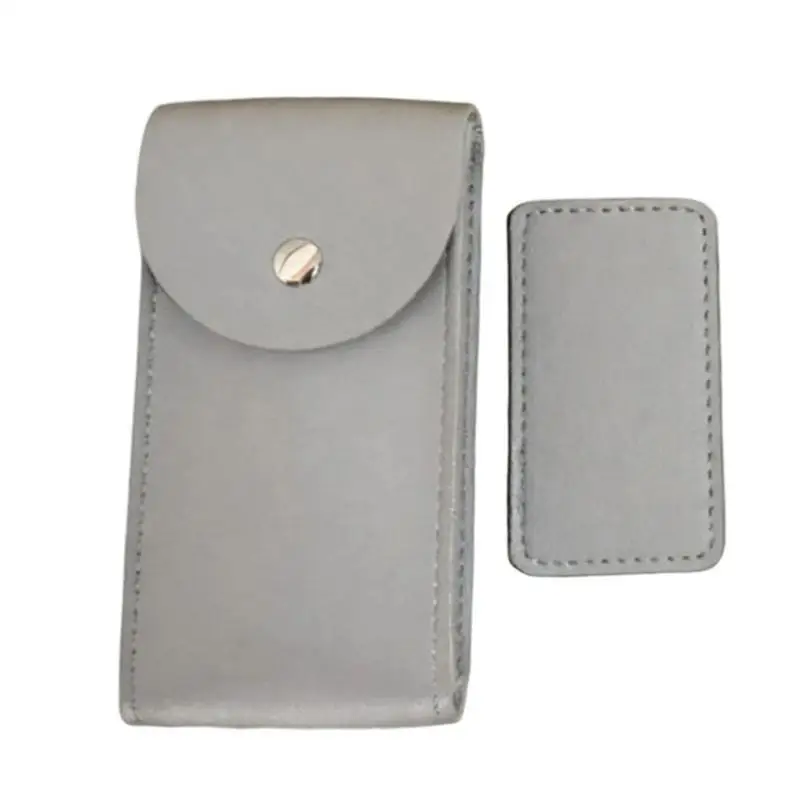 

G6KF 2pcs PU Leather Watch Bags Portable Travel Pouches for Watch and Jewelry Storage with Button for Travel and Outdoor
