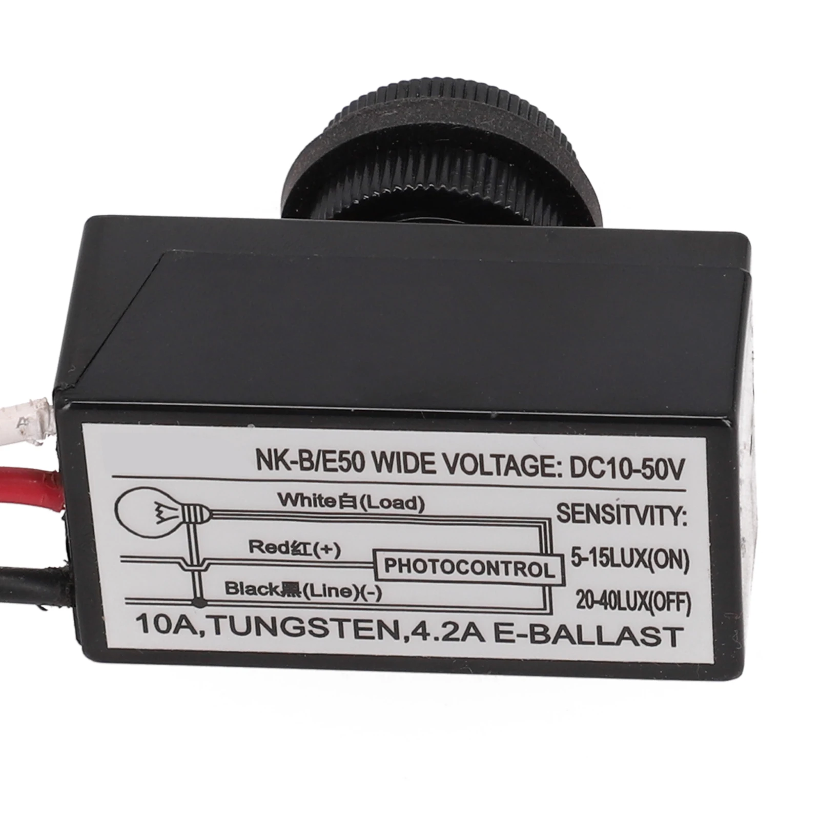 DC12V-48V Button Style Dusk To Dawn Photocell Sensor Automatic Light Control Switch For Street Garden Outdoor For Lighting