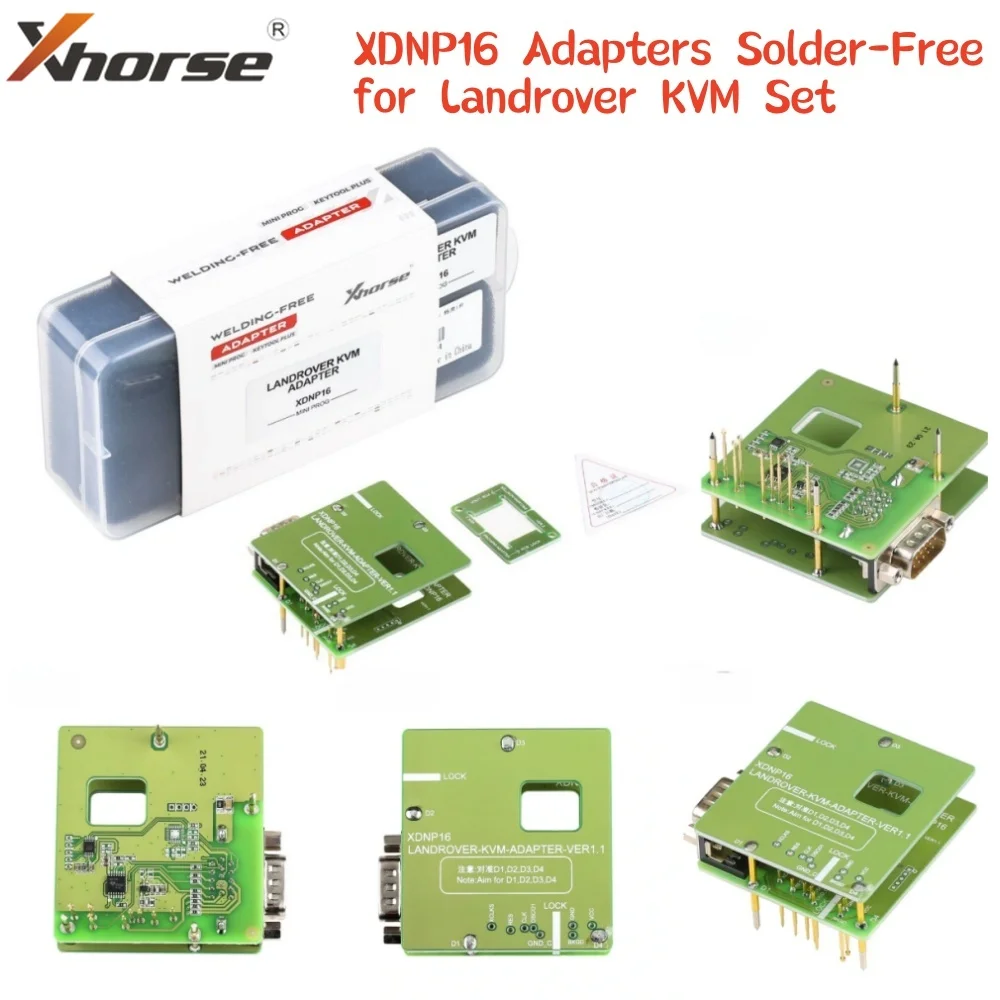 

Hot Xhorse XDNP16 Adapter Solder-Free Work with KEY TOOL PLUS and MINI PROG For LandRover KVM Adapters Key Programming Tool