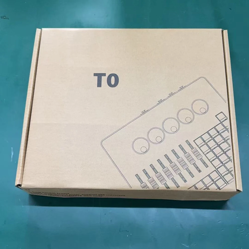 Mini T0 Command Wing DMX Konsole DJ Lighting Controller RGB Light Strip Fader mit 5 Encodern für MA2 Software Stage Light Show