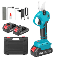 Electric Pruning Shears with 2Pcs Batteries 21V Cordless Battery Secateurs for Effortless Tree Trimming - Garden Pruner Scissors