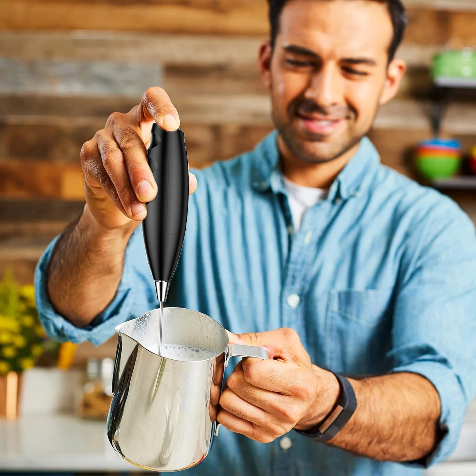 미니 핸드헬드 밀크 프로더 음료 믹서 밀크 폼 메이커 라떼 커피 카푸치노 프라페 말차 핫초코 에그 비트에 적합