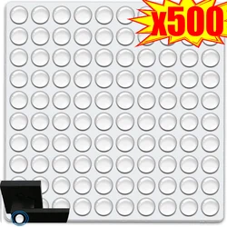 Transparent Furniture Protective Pads Grain Silencer Sticker Silicone Door Stopper Buffer Cushion for Cabinet Drawer Door Handle