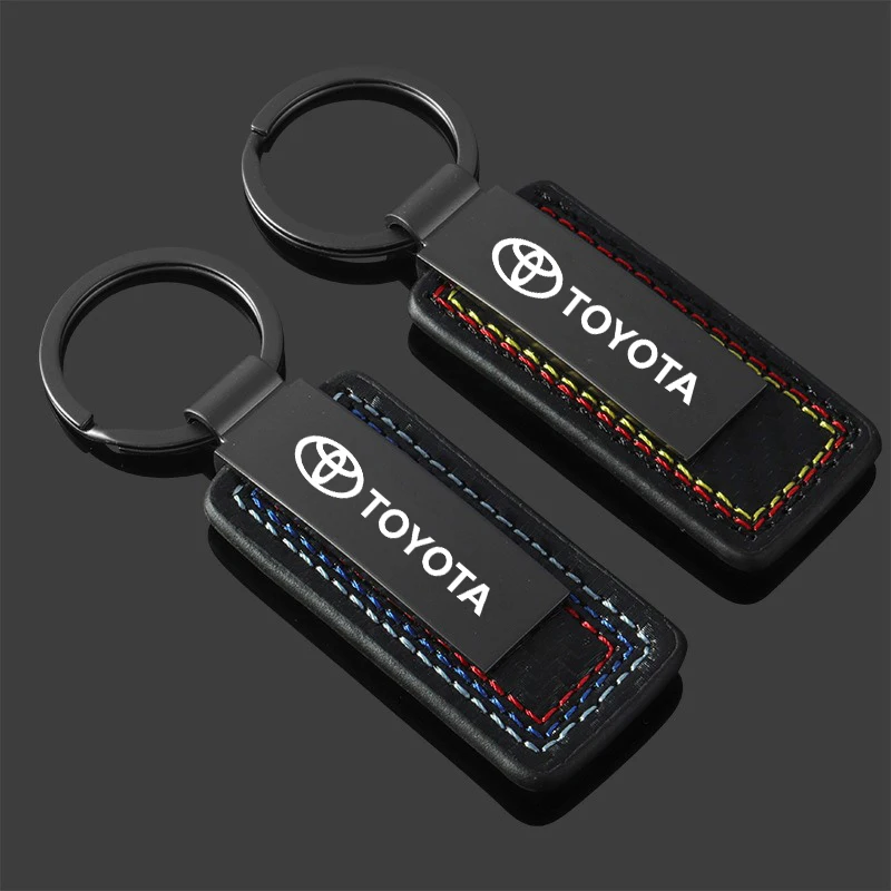 Stainless Steel Car Keychain Pendants Key Ring For Toyota GR Gazoo Racing Supra Corolla Parts Sport 86 Yaris Auto Accessories