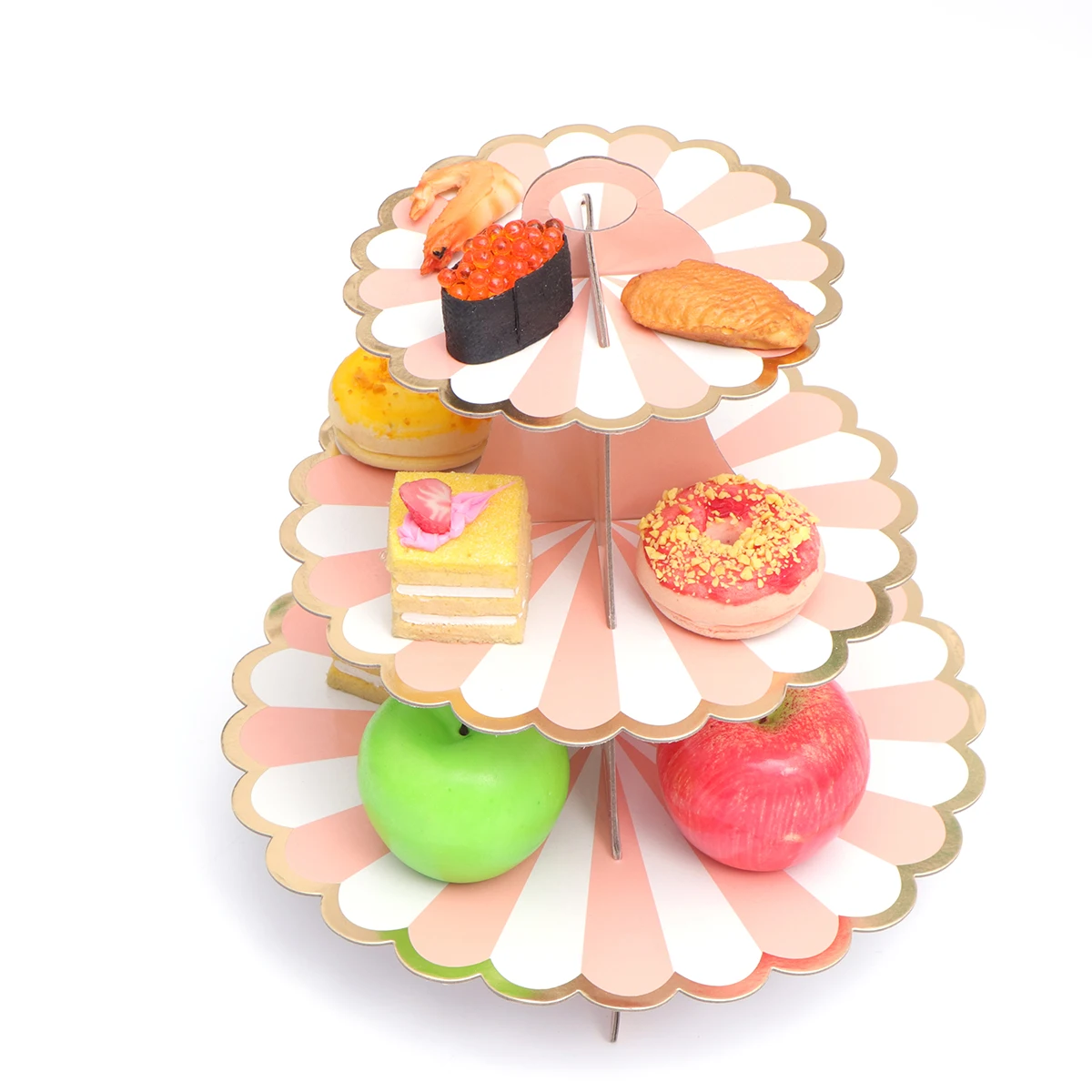 

Полка для торта, 3-уровневый прочный металлический каркас, элегантная подставка для десерта, тарелки с фруктами, сервировочное блюдо для вечеринок, портативная витрина для кексов