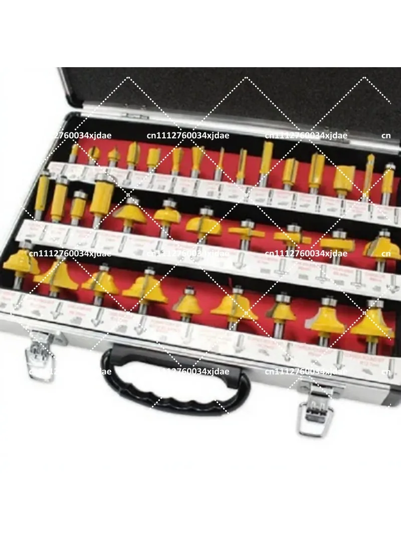 35PC 8mm Shank Tungsten Carbide Router Bit Set Woodworking Cutter Trimming Forming Milling Tool
