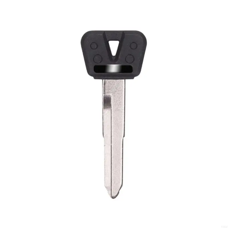 Spare Motorcycle Blank for Locksmith Copy Service, No Chip or Remote, Black Molded Head, Metal Blade for Backup New