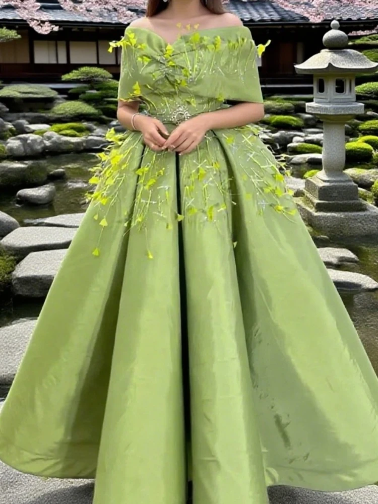 Robe de bal élégante de haute qualité, épaules dénudées, longueur cheville, robes de soirée formelles pour filles noires, personnalisées