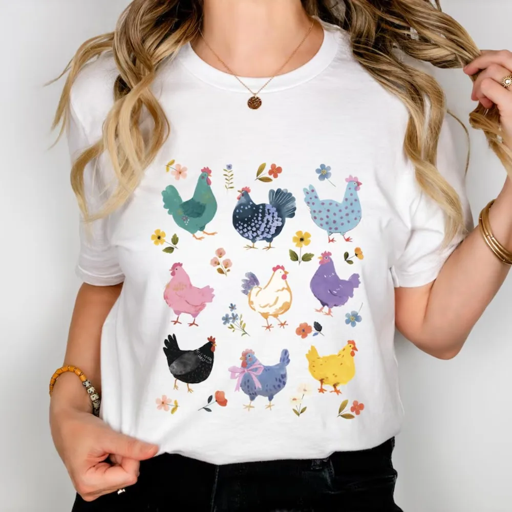Summer Boys Girls Just A Kid Who Loves Chickens T Shirt Kids Baby Youth Men Women Tee Streetwear Oversize Casual Trendy Loose