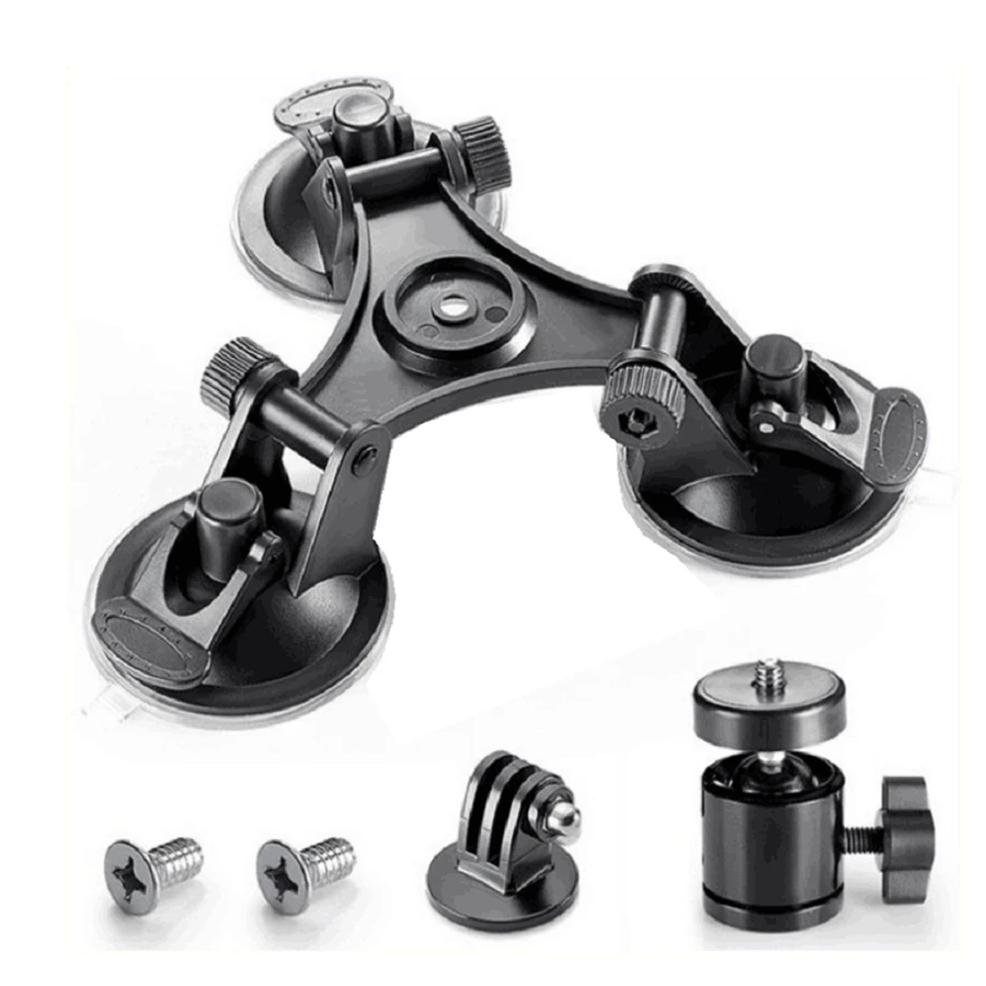 

Car Holder Triple Vacuum Suction Cup Mount for DJI Osmo Pocket Camera Stabilizer Accessory with Expansion Adapter