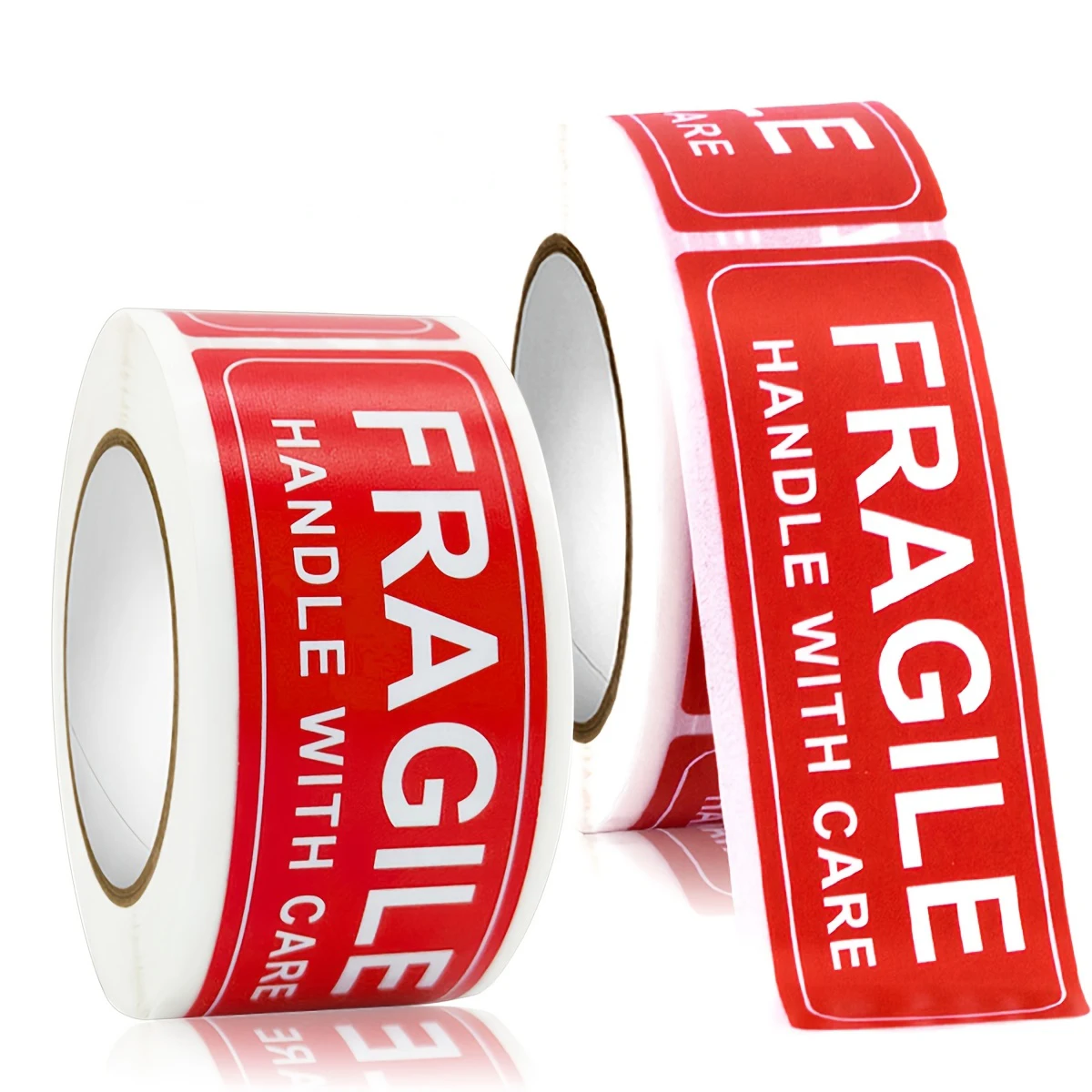 

150 Stickers/Roll Rectangular FRAGlLE Fragile Waterproof Warning Sticker., For Office Supplies, Boxes, And Shipping Labels