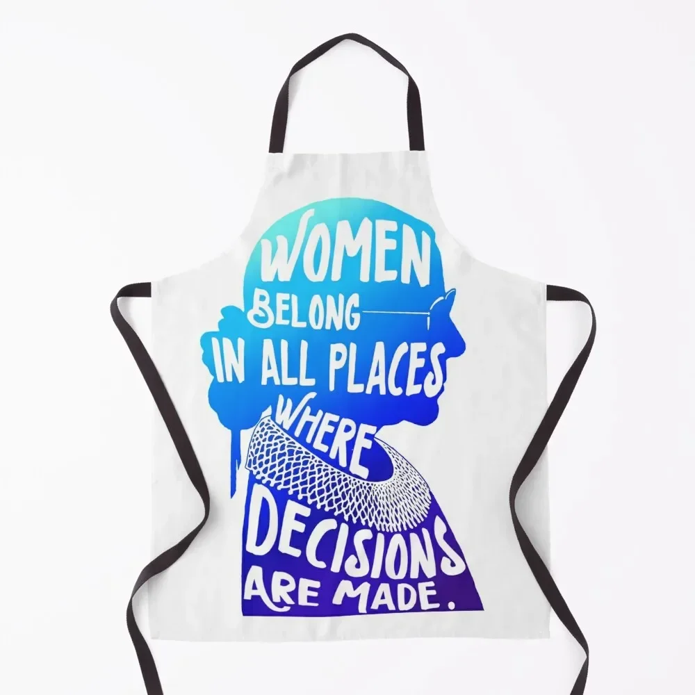 

RBG quote silhouette Apron household woman Kitchen accessories For Hairdresser Apron