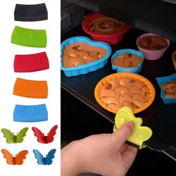 Silicone Anti-slip Magnetic Clip Butterfly Gloves Clip Casserole Ear Pan Heat Insulation Grips Anti-Hot Pot Clip Kitchen Tool
