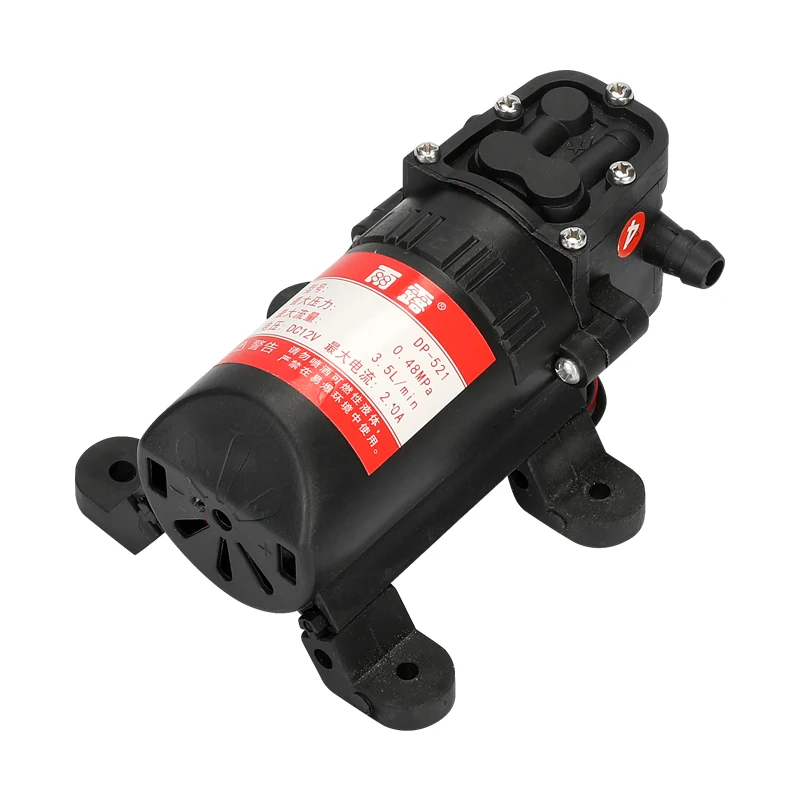 Duurzaam DC 12 V 70PSI 3.5L/min Landbouw Elektrische Waterpomp Black Micro Hogedruk Membraanwaterpomp Spuit Auto wassen 12 V