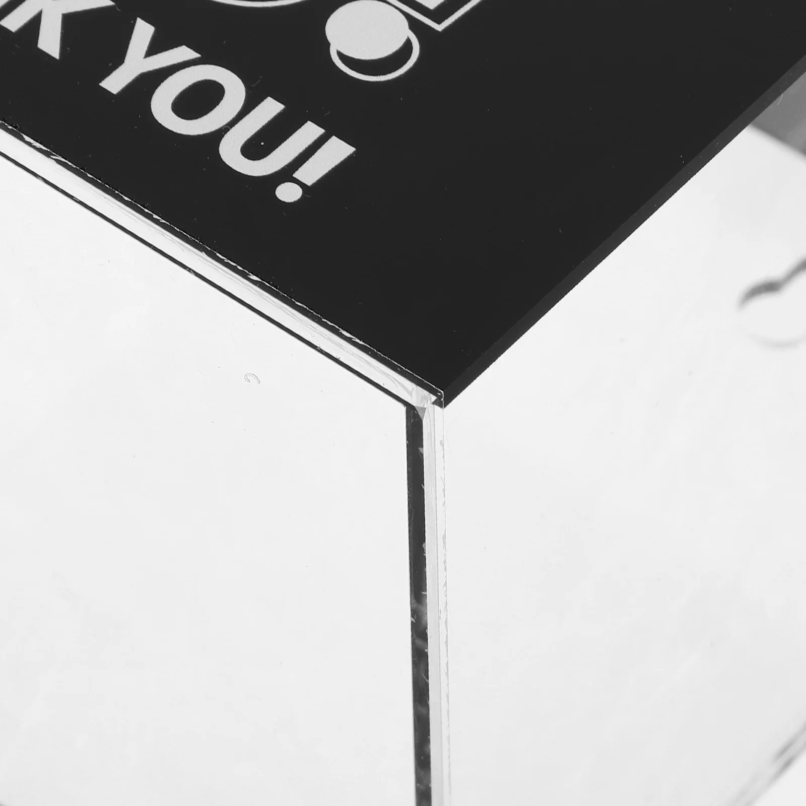 1pc Acrylic Donation Box 5.97X5.31X3.93In Clear Money Collection Container For Fundraising Voting Tips Suggestion Box Charity