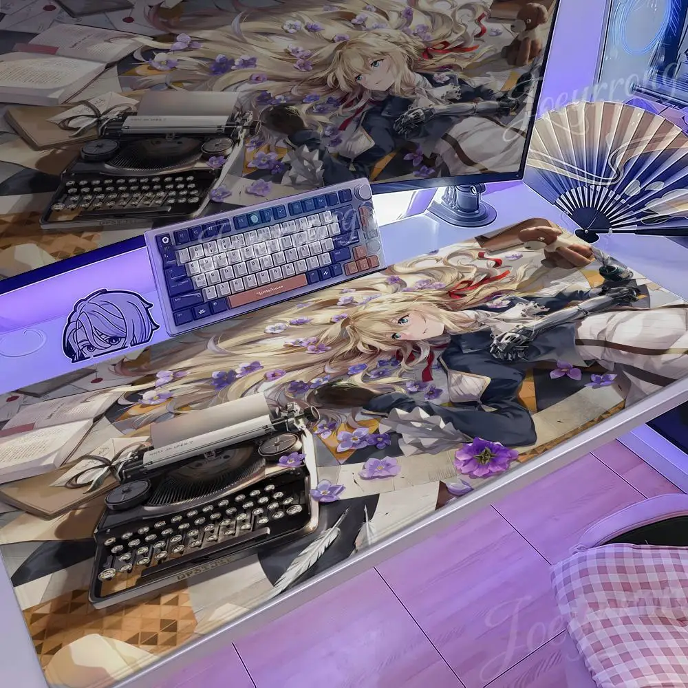 

Violet Evergardens Sexy Mouse Pad 1000x500 Hot Anime Taro Sakamoto Days XXL Large Gaming Non-slip Office Keyboard Mats Desk Mat