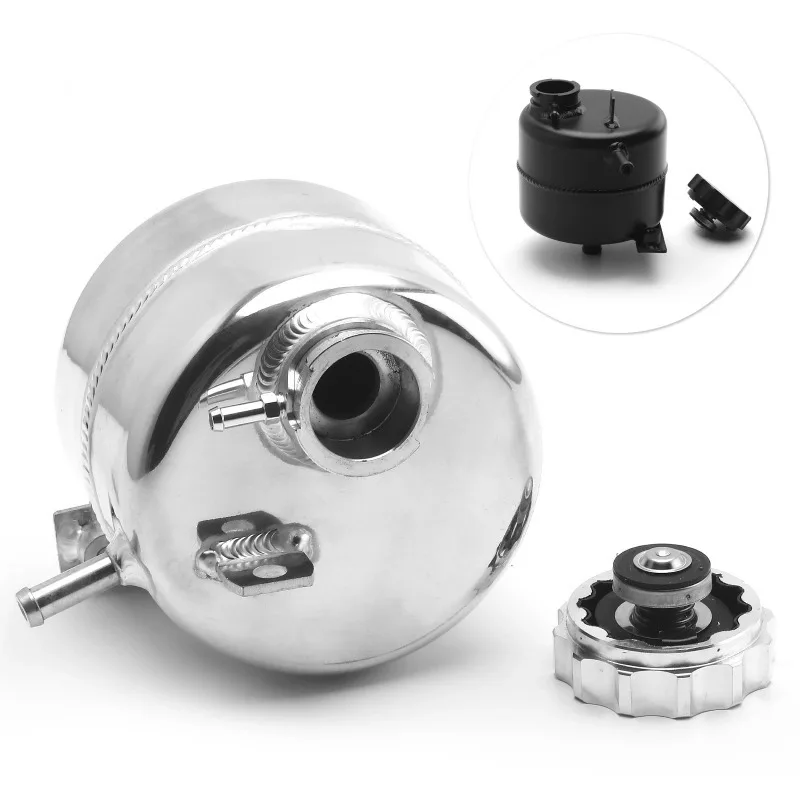 Polished Alloy Radiator Coolant Water Overflow Expansion Tank For MINI Cooper S Convertible R52 R53 2002-2008