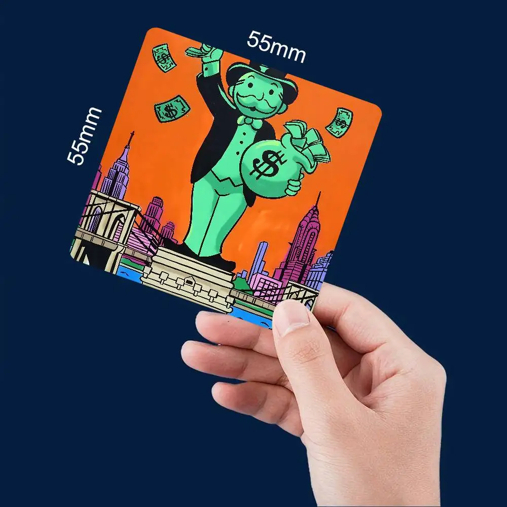 كارتون M-Monopoly صورة شخصية مغناطيس الثلاجة جولة المغناطيسي الثلاجة الديكور هدايا تذكارية هدايا الزفاف
