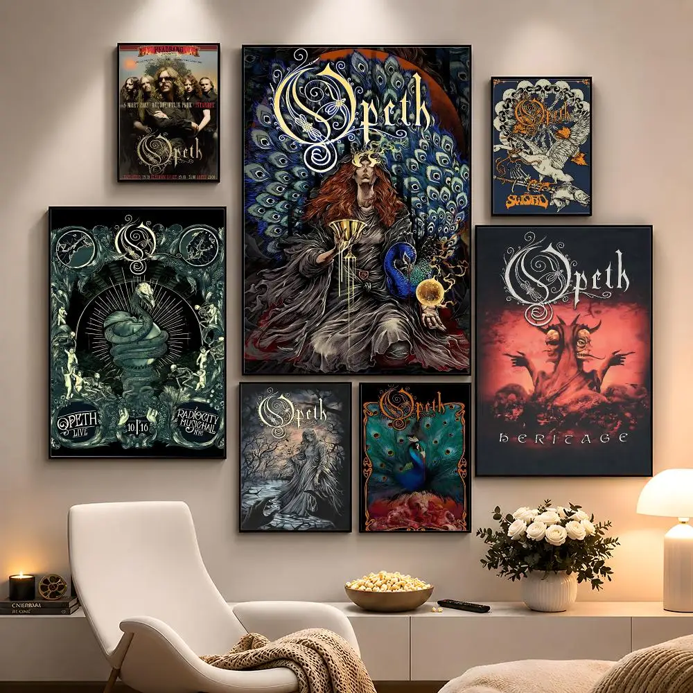 Band Opeth Progressive Death Metal Poster Peel And Stick Wall Art PP Waterproof HD Bedroom Living Room Home Decor Gift