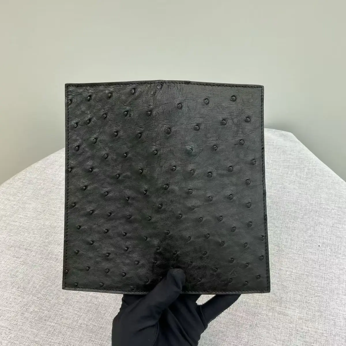 new-fashion-money-clips-men's-long-wallets-natural-real-leather-male-real-ostrich-leather-cash-purses-clutch-men-card-holders