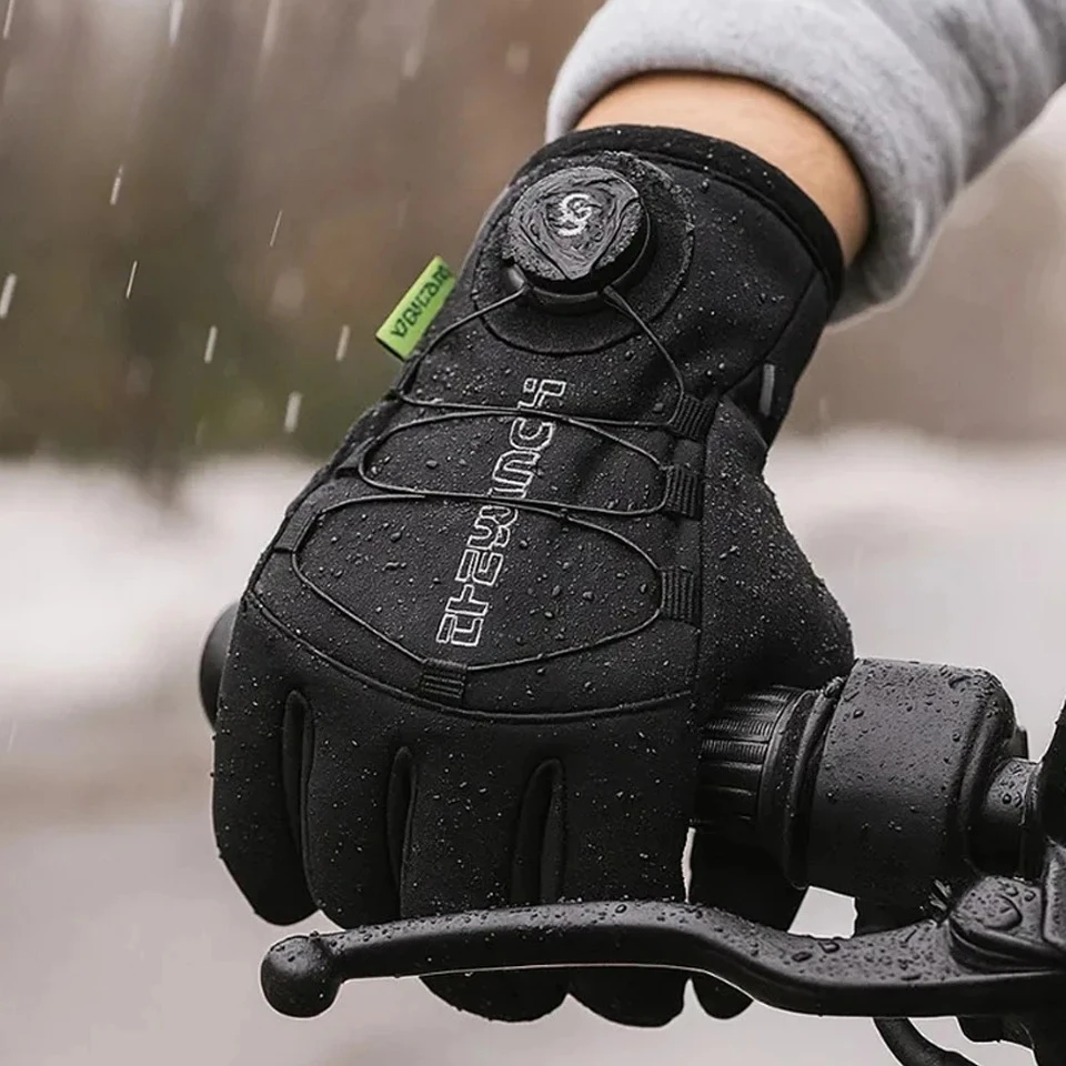 

Winter Warm Gloves for Men Women Extended Thickened Windproof and Waterproof Sports Touchscreen Skiing Cycling Gloves