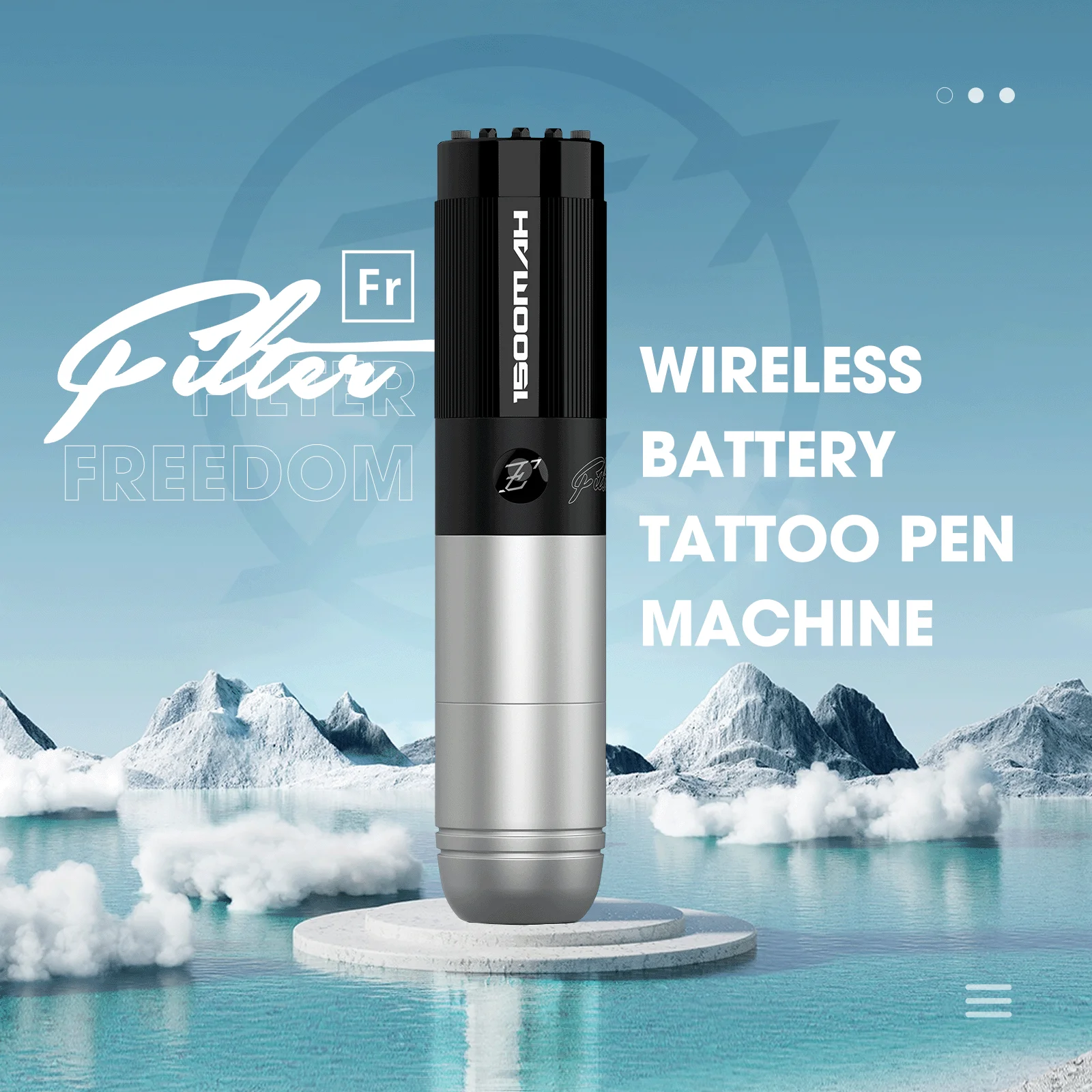 

EZ Filter Freedom Wireless Battery Tattoo Pen Machine 1500mAh Battery Capacity for PMU & SMP Tattoo Needles Supply